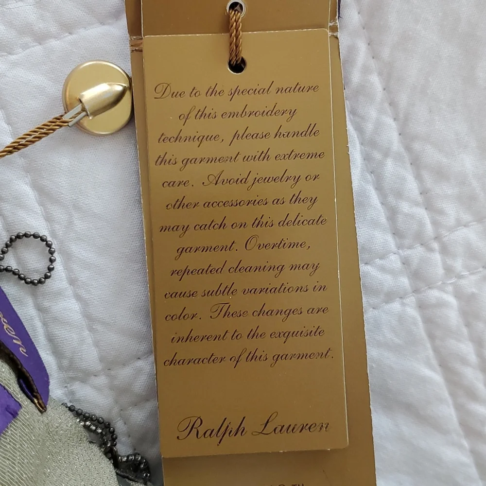 Ralph Lauren 2018 runway purple label, NWT, 50th anniversary beaded maxi skirt - Picture 7 of 16